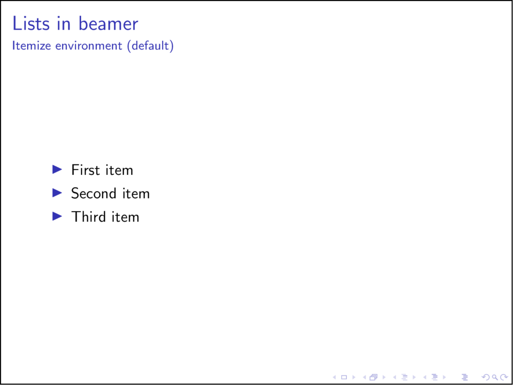 beamer presentation html