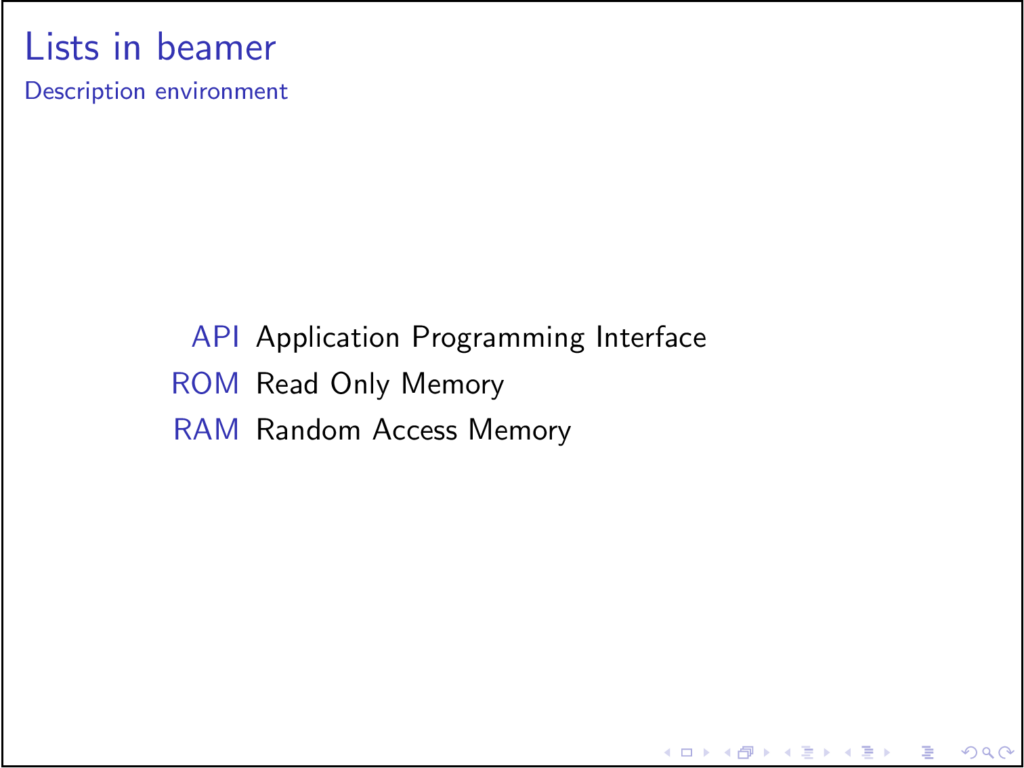 beamer presentation html