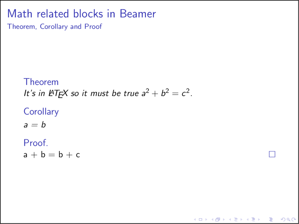 theme for beamer presentation latex