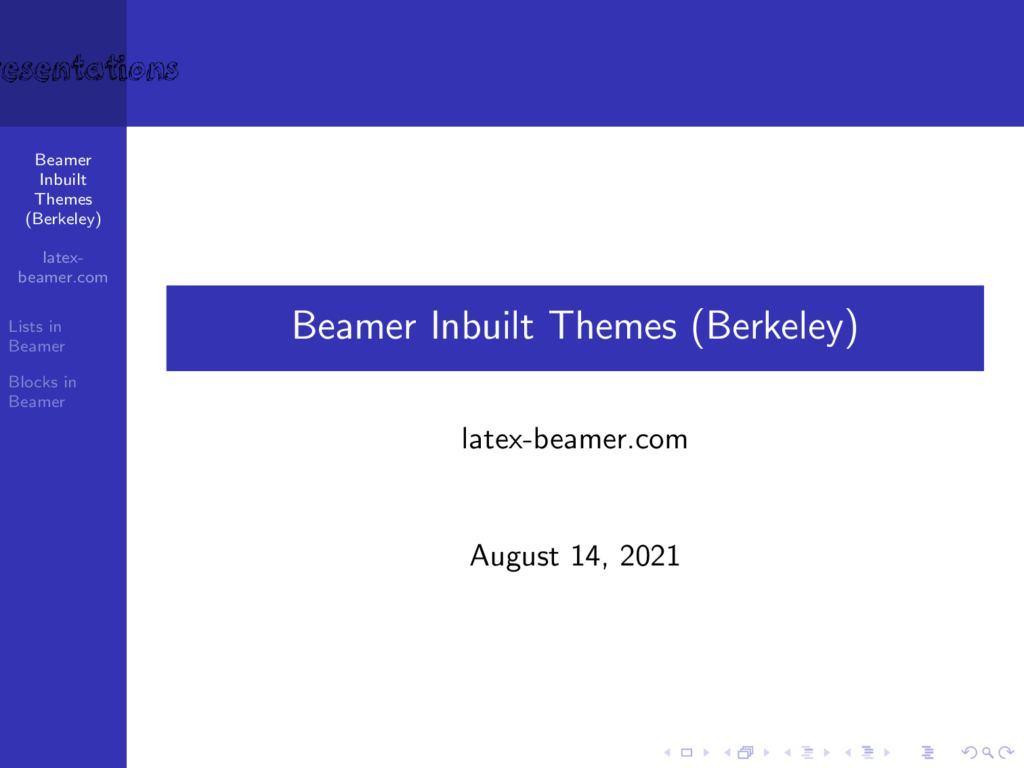 beamer thesis presentation template