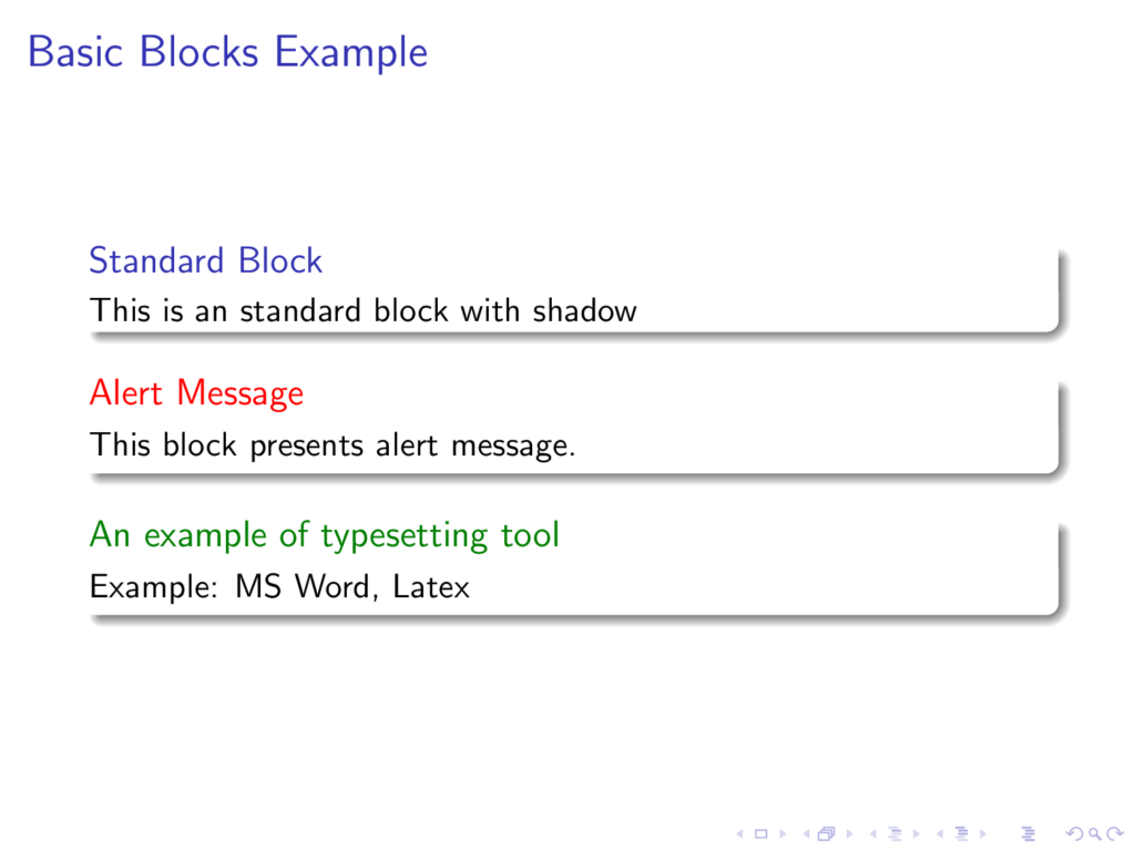 Latex Block Telegraph